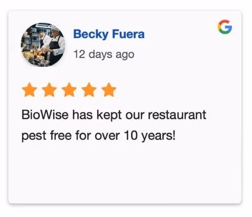 biowise pest control review Becky