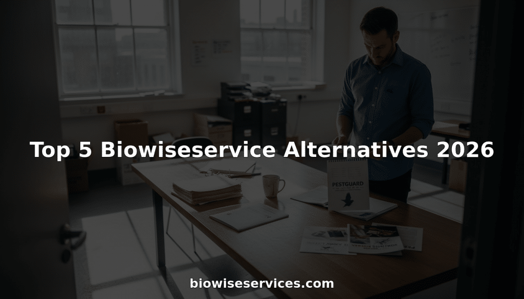 Property manager comparing pest control options