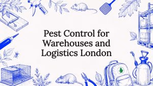 Decorative sketch style pest control title card
