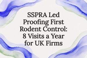Decorative rodent control article title card