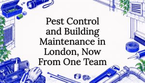 Decorative pest control and maintenance title card