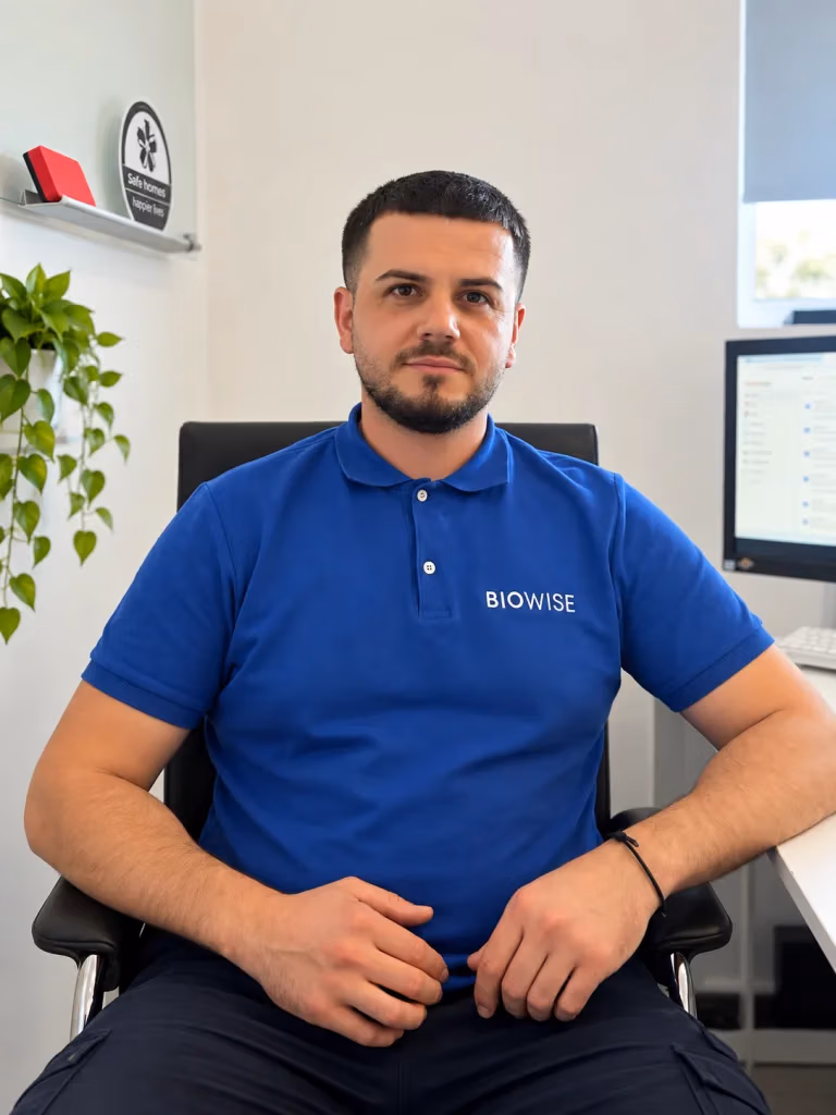 BioWise team member at the BioWise London office